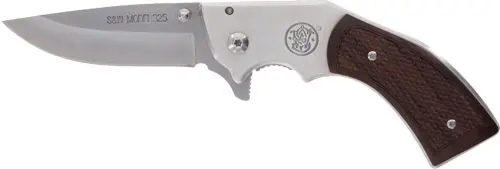 S&W KNIFE MODEL 325 REVOLVER - KNIFE 3" FOLDER W/WOOD GRIPS 2 S&W KNIFE MODEL 325 REVOLVER - KNIFE 3" FOLDER W/WOOD GRIPS - Image 2