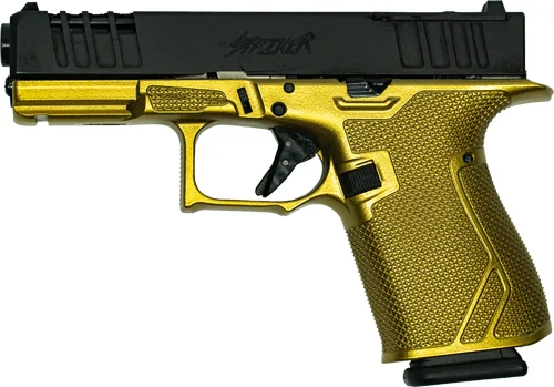 GLFA 19 STRIKER 9MM 4" 15 SHOT - BLACK SLIDE GALAXY GOLD FRAME 2 GLFA 19 STRIKER 9MM 4" 15 SHOT - BLACK SLIDE GALAXY GOLD FRAME - Image 2